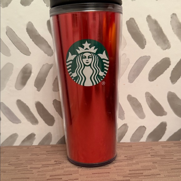 Starbucks Other - Starbucks Glossy Red Travel Mug